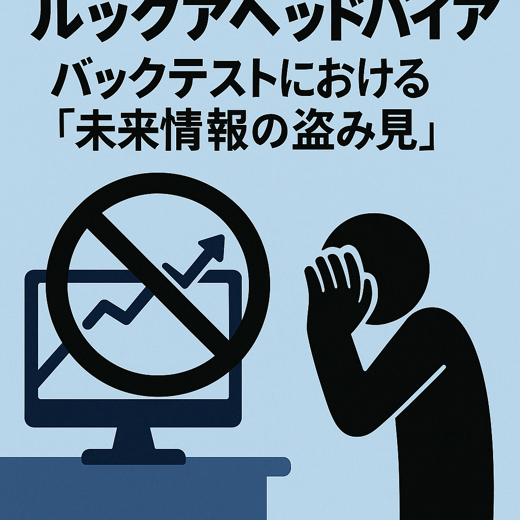 ルックアヘッドバイアス：バックテストにおける「未来情報の盗み見」