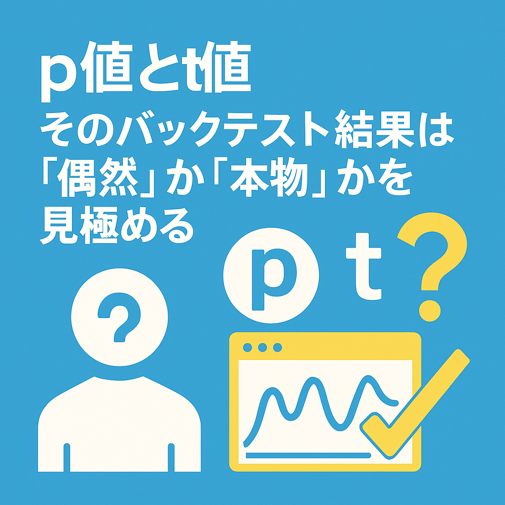 p値とt値：そのバックテスト結果は「偶然」か「本物」かを見極める